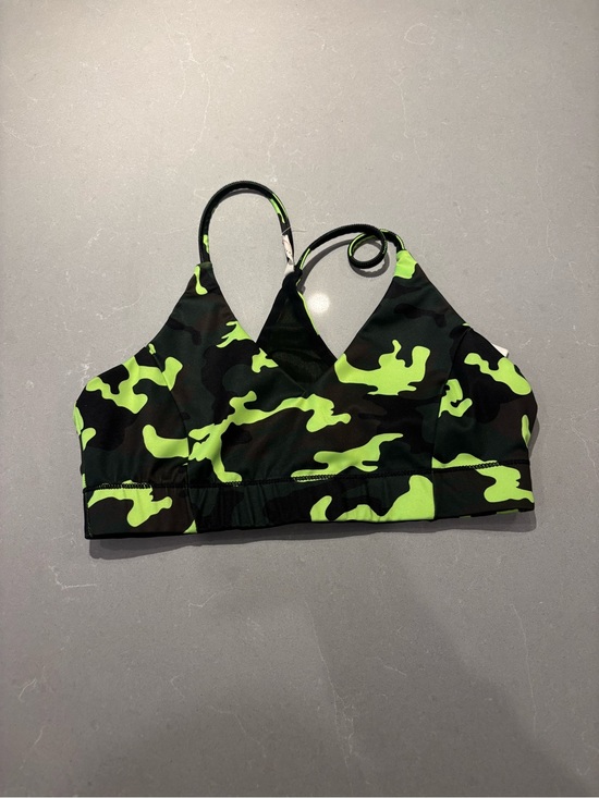 FP Movement by Free People Other - FP Movement by Free People Neon Green & Black Camo Sports Bra